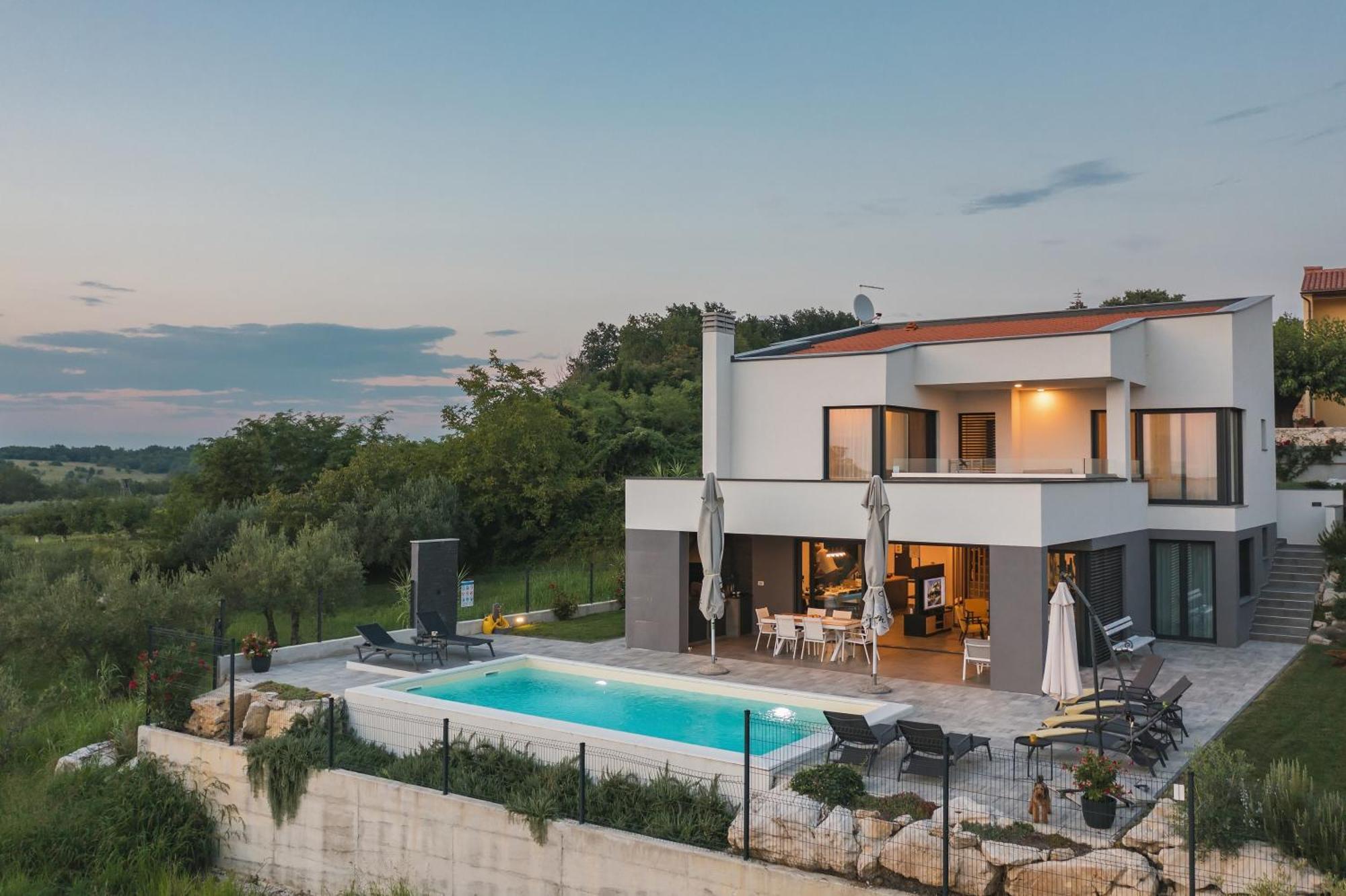 Villa Boiky - Private Pool And Amazing Sea View, Istria Materada Kültér fotó