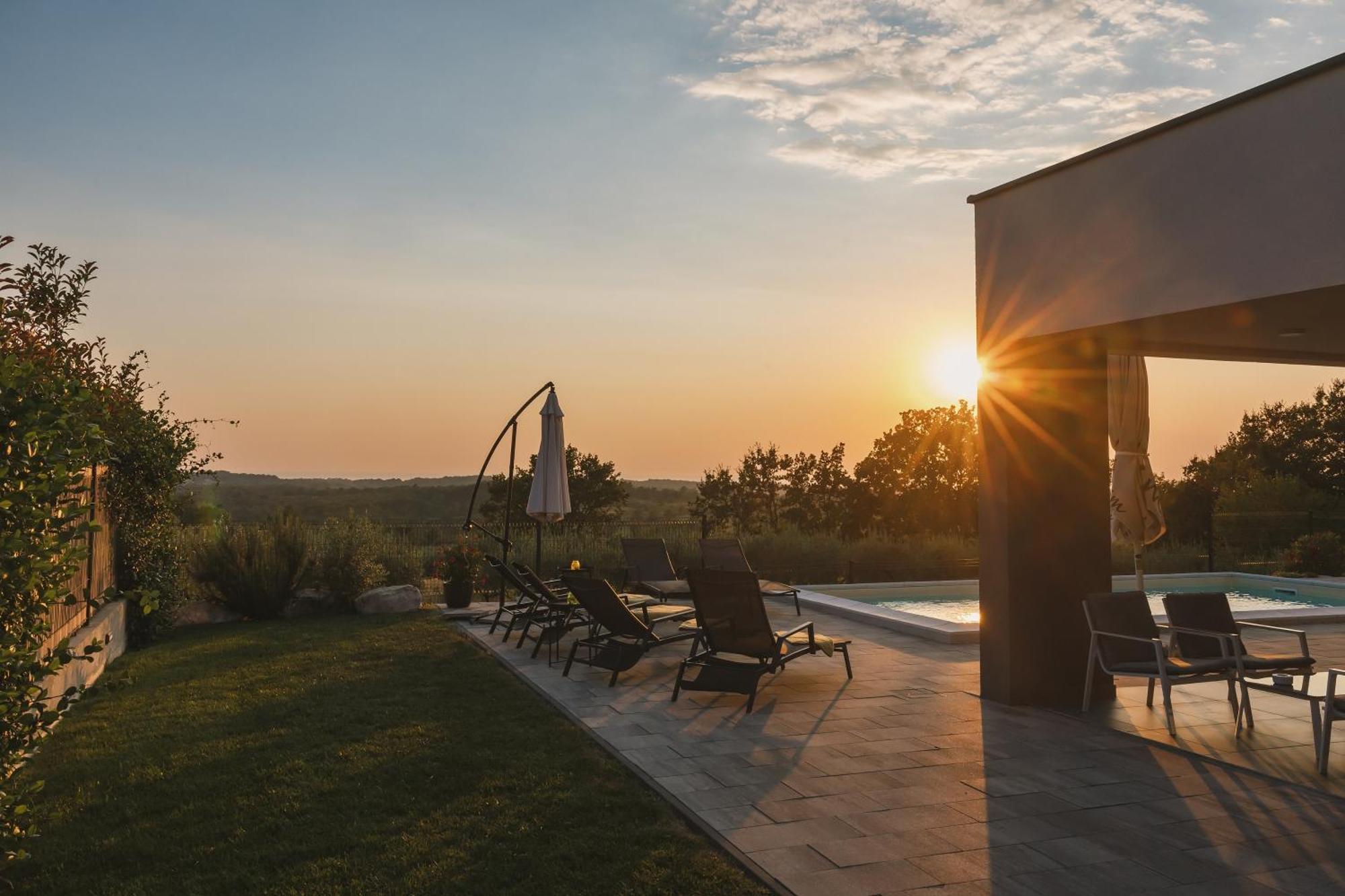 Villa Boiky - Private Pool And Amazing Sea View, Istria Materada Kültér fotó