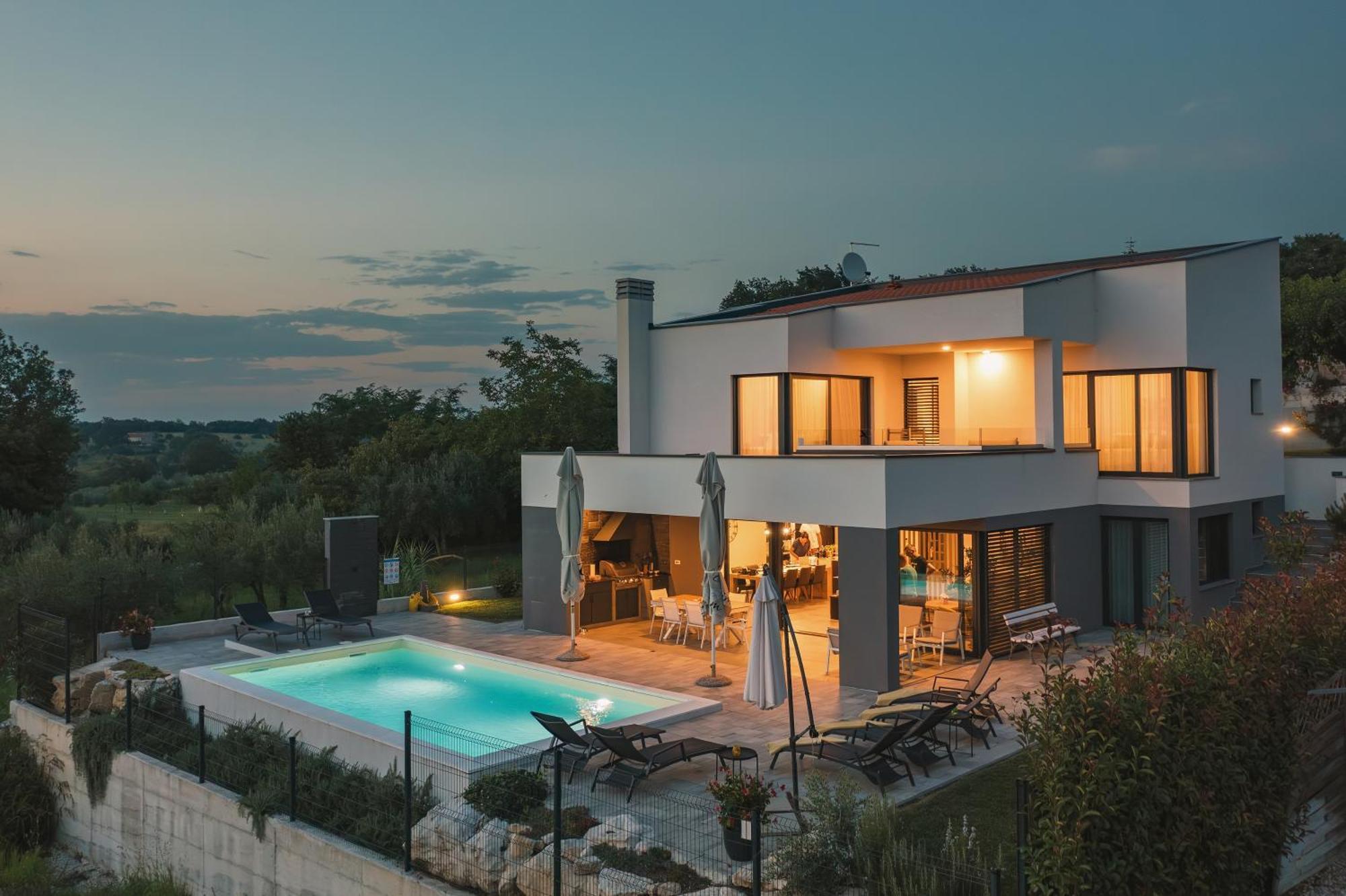 Villa Boiky - Private Pool And Amazing Sea View, Istria Materada Kültér fotó
