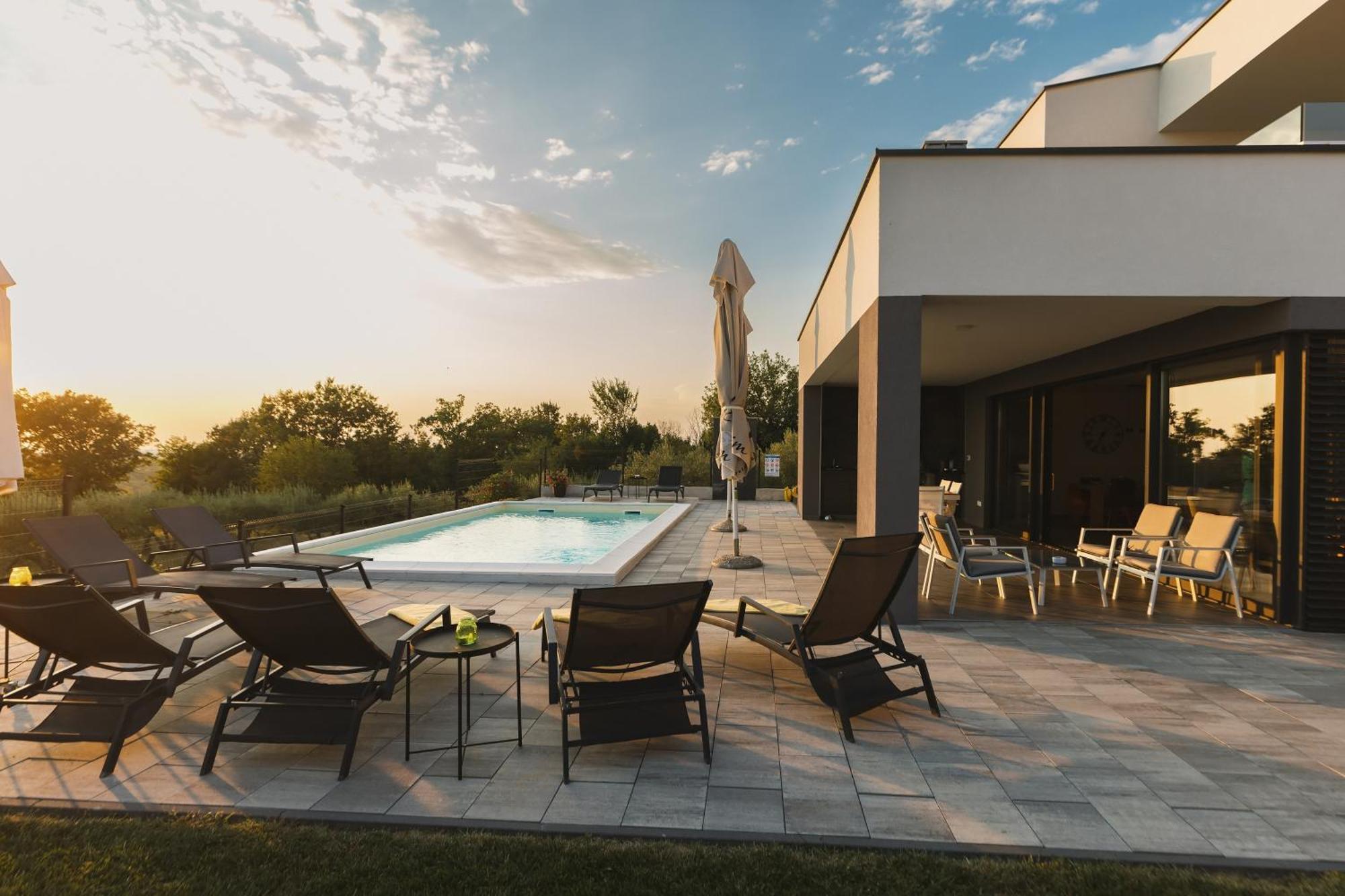 Villa Boiky - Private Pool And Amazing Sea View, Istria Materada Kültér fotó
