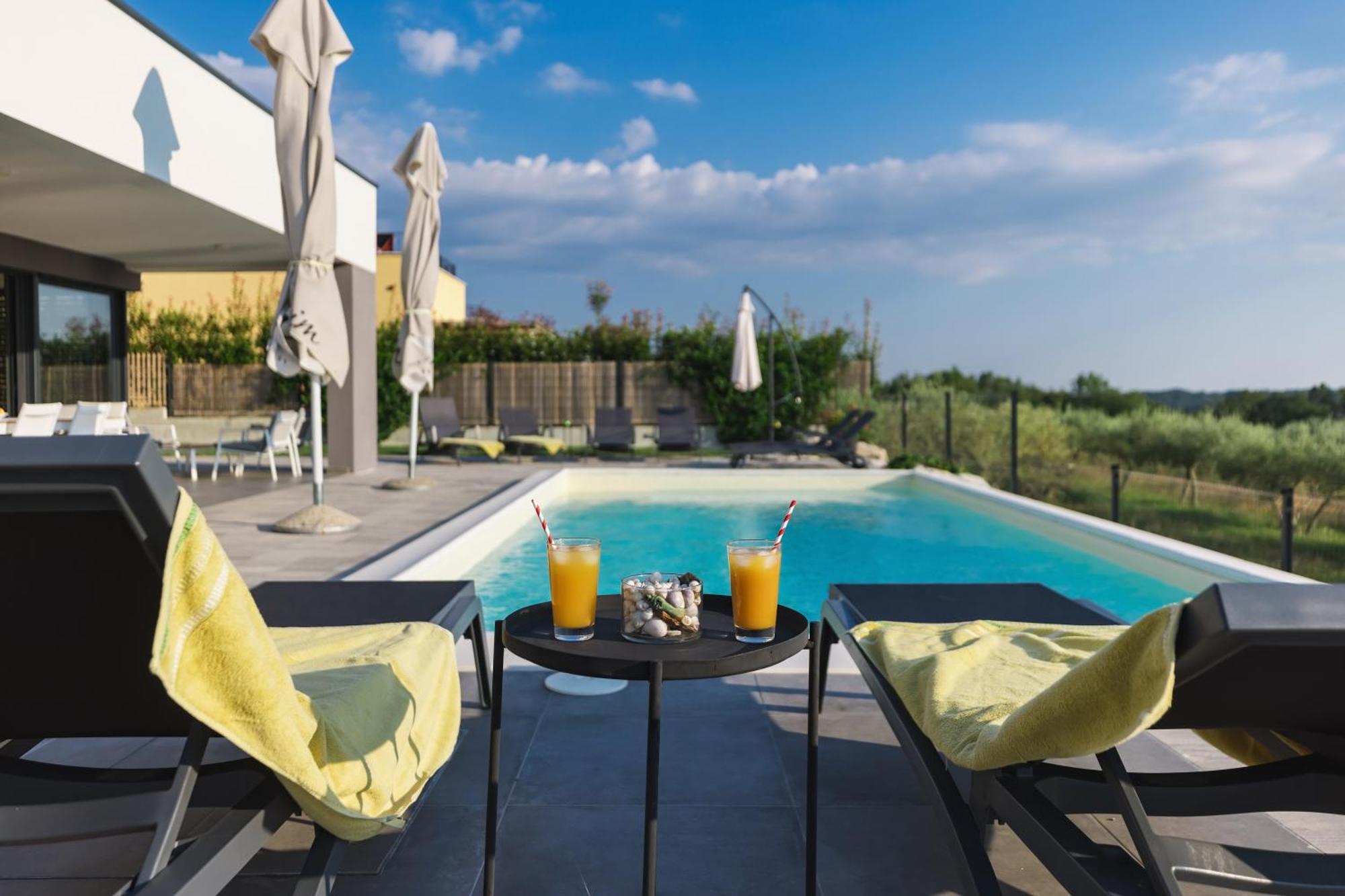Villa Boiky - Private Pool And Amazing Sea View, Istria Materada Kültér fotó